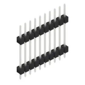 Stiftleiste, 10-polig, RM 2.54 mm, gerade, schwarz, 10056712 Jetzt Bestellen