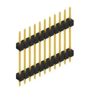 Stiftleiste, 11-polig, RM 2.54 mm, gerade, schwarz, SL517211G Preisknaller