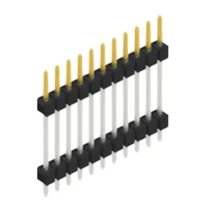 Stiftleiste, 11-polig, RM 2.54 mm, gerade, schwarz, SL517211S Knallerangebot