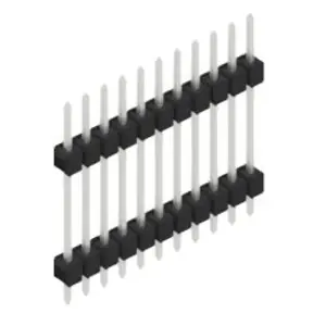 Stiftleiste, 11-polig, RM 2.54 mm, gerade, schwarz, 10056713 Must-Have