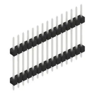 Mega-Angebot Stiftleiste, 15-polig, RM 2.54 mm, gerade, schwarz, 10056720