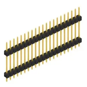 Top-Angebot Stiftleiste, 21-polig, RM 2.54 mm, gerade, schwarz, SL517221G