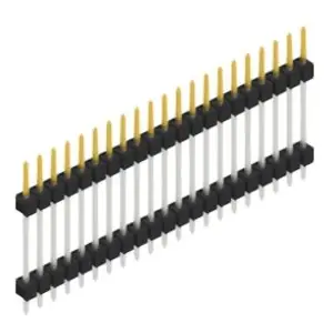 Stiftleiste, 21-polig, RM 2.54 mm, gerade, schwarz, SL517221S Online Kaufen