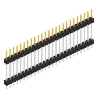 Nur Heute Stiftleiste, 25-polig, RM 2.54 mm, gerade, schwarz, SL517225S