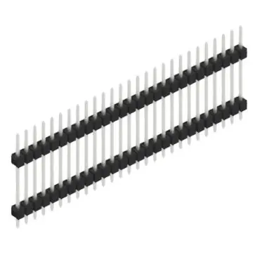 Stiftleiste, 27-polig, RM 2.54 mm, gerade, schwarz, SL517227Z Versand Am Gleichen Tag