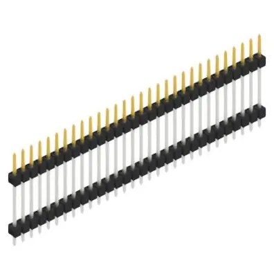 Stiftleiste, 30-polig, RM 2.54 mm, gerade, schwarz, SL517230S Sofort Bestellen