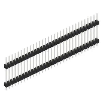 Stiftleiste, 31-polig, RM 2.54 mm, gerade, schwarz, SL517231Z Gratis Versand