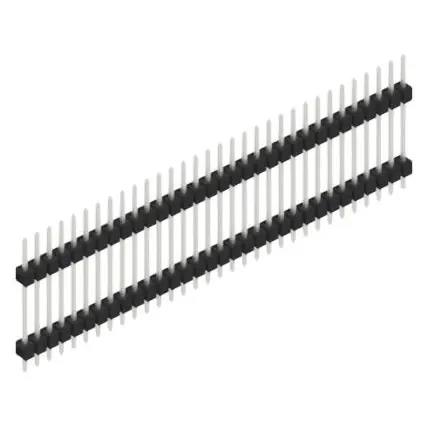 Geprüft Stiftleiste, 32-polig, RM 2.54 mm, gerade, schwarz, SL517232Z