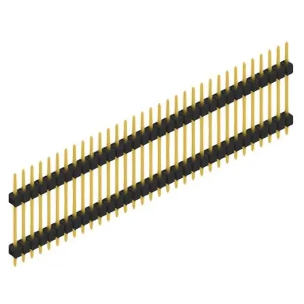 Stiftleiste, 33-polig, RM 2.54 mm, gerade, schwarz, SL517233G Geprüft