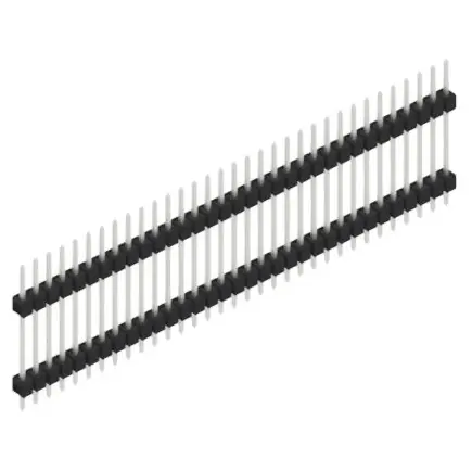 Ausverkauf Stiftleiste, 33-polig, RM 2.54 mm, gerade, schwarz, SL517233Z
