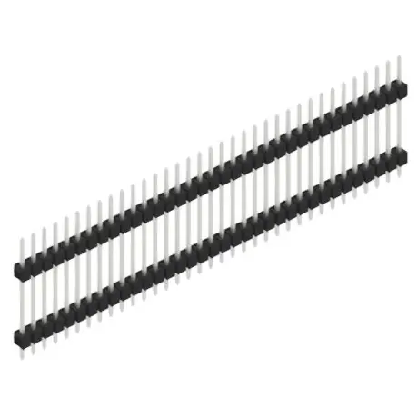 Stiftleiste, 35-polig, RM 2.54 mm, gerade, schwarz, SL517235Z Sonderangebot