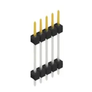 Stiftleiste, 5-polig, RM 2.54 mm, gerade, schwarz, SL51725S Günstig