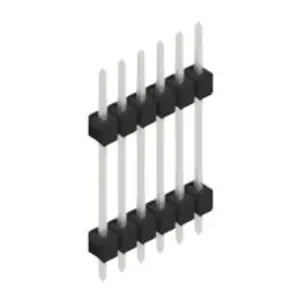 Stiftleiste, 6-polig, RM 2.54 mm, gerade, schwarz, 10056705 Top-Seller