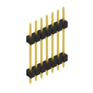 Stiftleiste, 7-polig, RM 2.54 mm, gerade, schwarz, 10056706 Versand Am Gleichen Tag