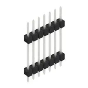 Stiftleiste, 7-polig, RM 2.54 mm, gerade, schwarz, 10056707 Sofort Bestellen