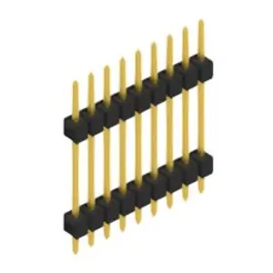 Garantierte Lieferung Stiftleiste, 9-polig, RM 2.54 mm, gerade, schwarz, 10056710