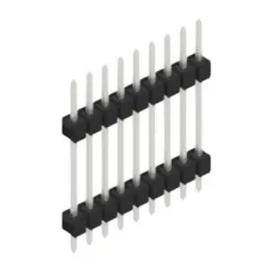 Stiftleiste, 9-polig, RM 2.54 mm, gerade, schwarz, SL51729Z Highlight