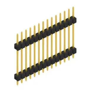 Stiftleiste, 14-polig, RM 2.54 mm, gerade, schwarz, 10056769 Direktkauf