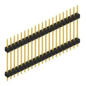 Markenprodukt Stiftleiste, 21-polig, RM 2.54 mm, gerade, schwarz, 10056781