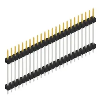 Stiftleiste, 24-polig, RM 2.54 mm, gerade, schwarz, SL519724S Rabatt