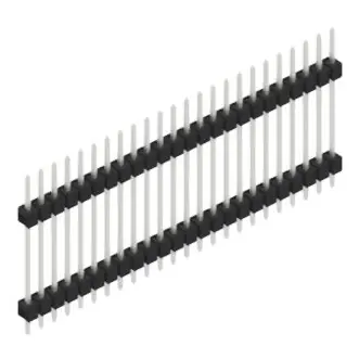 Stiftleiste, 24-polig, RM 2.54 mm, gerade, schwarz, 10056786 Schnäppchen