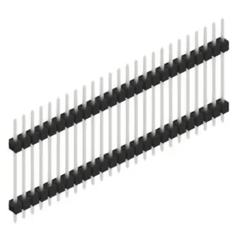 Stiftleiste, 25-polig, RM 2.54 mm, gerade, schwarz, SL519725Z Sale