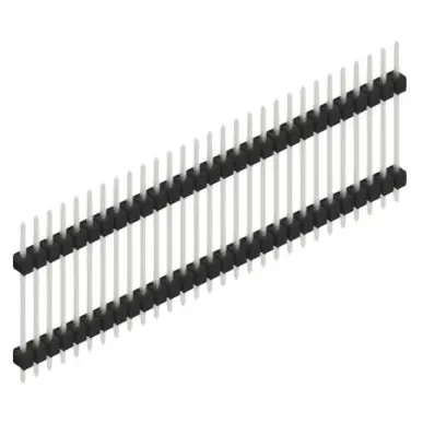 Stiftleiste, 29-polig, RM 2.54 mm, gerade, schwarz, SL519729Z Letzte Chance