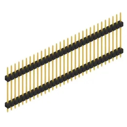 Kostenloser Rückversand Stiftleiste, 31-polig, RM 2.54 mm, gerade, schwarz, 10056789