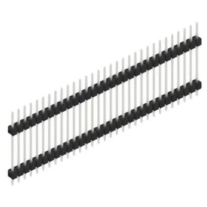 Geprüft Stiftleiste, 31-polig, RM 2.54 mm, gerade, schwarz, SL519731Z