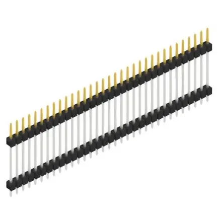 Stiftleiste, 33-polig, RM 2.54 mm, gerade, schwarz, SL519733S Schnäppchen