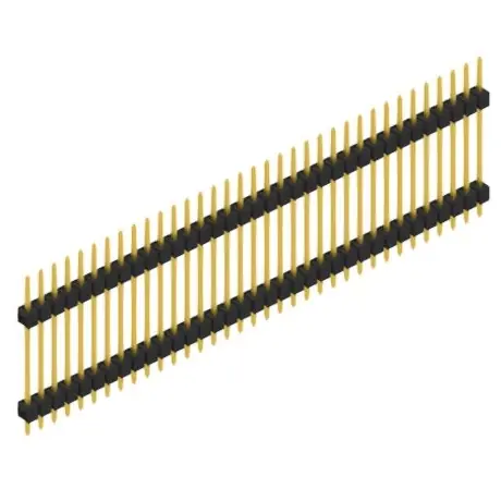Stiftleiste, 35-polig, RM 2.54 mm, gerade, schwarz, SL519735G Must-Have