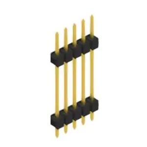 Stiftleiste, 5-polig, RM 2.54 mm, gerade, schwarz, 10056752 Beliebt