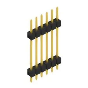 Stiftleiste, 6-polig, RM 2.54 mm, gerade, schwarz, 10056754 Preis Gesenkt