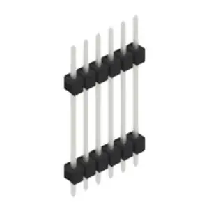 Stiftleiste, 6-polig, RM 2.54 mm, gerade, schwarz, 10056755 Rabatt