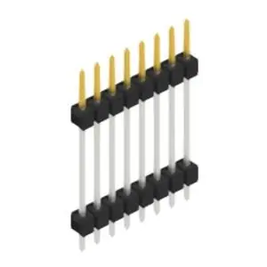 Jetzt Bestellen Stiftleiste, 8-polig, RM 2.54 mm, gerade, schwarz, 10056761