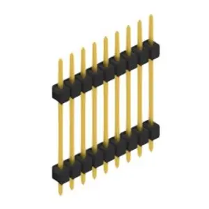 Stiftleiste, 9-polig, RM 2.54 mm, gerade, schwarz, SL51979G Schneller Versand