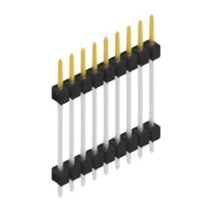 Online Kaufen Stiftleiste, 9-polig, RM 2.54 mm, gerade, schwarz, SL51979S