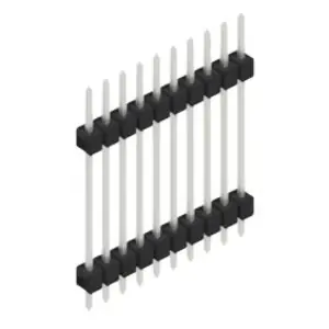 Versand Am Gleichen Tag Stiftleiste, 10-polig, RM 2.54 mm, gerade, schwarz, 10127394