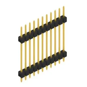 Kostenloser Rückversand Stiftleiste, 11-polig, RM 2.54 mm, gerade, schwarz, SL522311G
