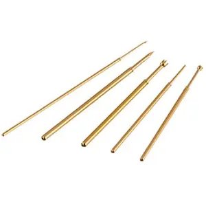 Gewinde-Federkontakt mit Tastkopf, Waffel, Ø 3 mm, Hub 5.5 mm, RM 4 mm, L 27.5 mm, 1060/G-CX-3.0NE-AU-3.0 C Garantierte Lieferung