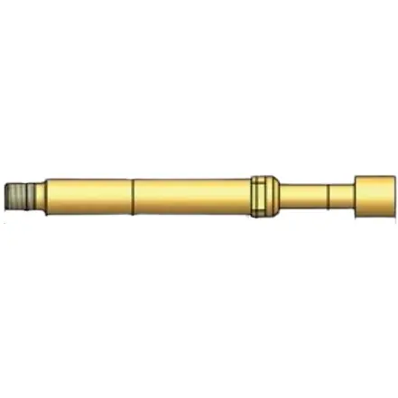 Hochstrom-Federkontakt mit Tastkop, Flachkopf, Ø 2.3 mm, Hub 5.5 mm, RM 4 mm, L 27.5 mm, 1060/G-FX-3.0NE-AU-2.3 C Aktuell