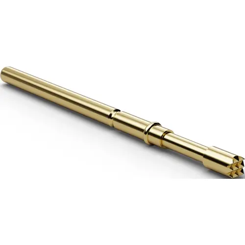 Neu Im Sortiment Standard-Prüfstift mit Tastkopf, Rundkopf, Ø 1.8 mm, Hub 5 mm, RM 2.54 mm, L 32 mm, F77206B180G150