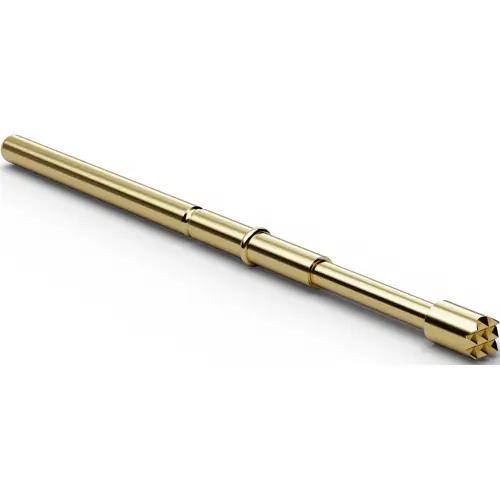 Knallerangebot Langhub-Prüfstift mit Tastkopf, Waffel, Ø 2 mm, Hub 8 mm, RM 2.54 mm, L 38 mm, F78606B200G150