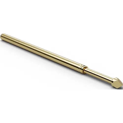 Schneller Versand Standard-Prüfstift mit Tastkopf, Vierfach-Krone, Ø 1.5 mm, Hub 6.4 mm, RM 2.54 mm, L 33.3 mm, F10015B150G300