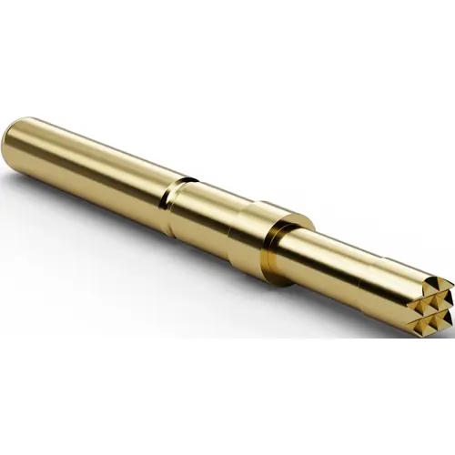 Standard-Prüfstift mit Tastkopf, Rundkopf, Ø 2.3 mm, Hub 5 mm, RM 3.5 mm, L 27 mm, F77306B230G150 Preisknaller