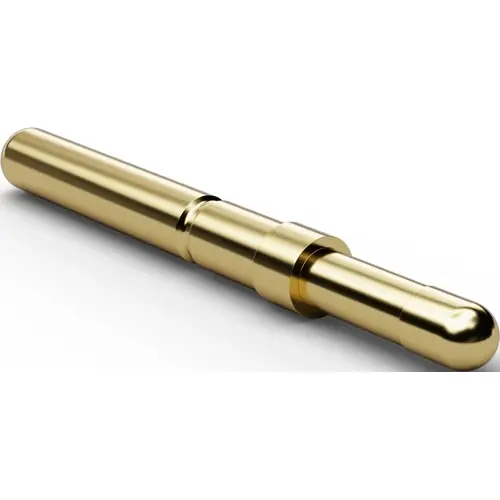 Standard-Prüfstift mit Tastkopf, Rundkopf, Ø 2.3 mm, Hub 5 mm, RM 3.5 mm, L 27 mm, F77312B230G150 Zertifiziert