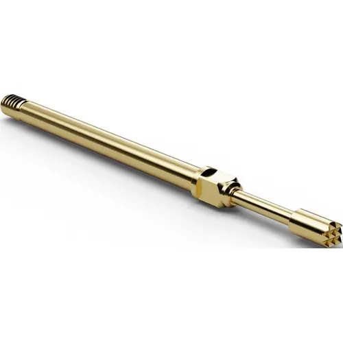 Schraub-Prüfstift, Waffel, Ø 1.3 mm, Hub 4.4 mm, RM 2.2 mm, L 27.9 mm, F73106B130G150 Sonderangebot