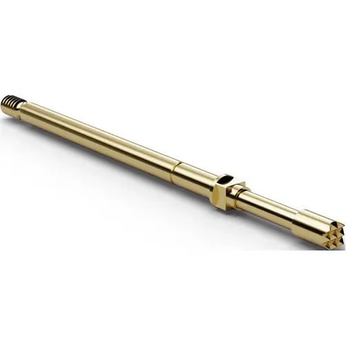 Schraub-Prüfstift, Waffel, Ø 1.8 mm, Hub 5 mm, RM 2.54 mm, L 35.7 mm, F73206B180G150 Neue Ware