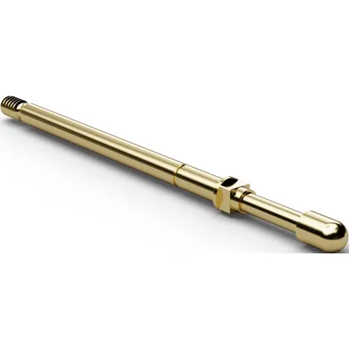 Schraub-Prüfstift, Außensechskant, Ø 2 mm, Hub 5 mm, RM 2.54 mm, L 35.7 mm, F73212B200G150 Neue Kollektion