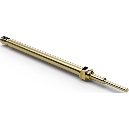 Neue Ware Schraub-Prüfstift, Flachkopf, Ø 0.64 mm, Hub 5 mm, RM 2.54 mm, L 35.7 mm, F73216B064G150